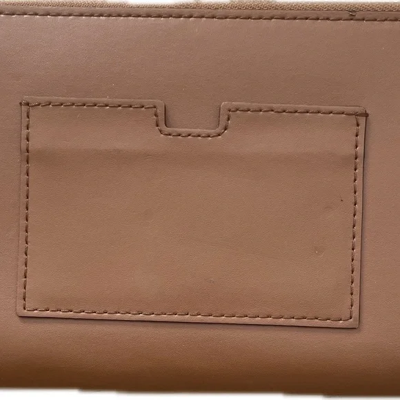 Kate Spade New York ♠️ Brown Leather Zipper Around Wallet EUC - Picture 2 of 4